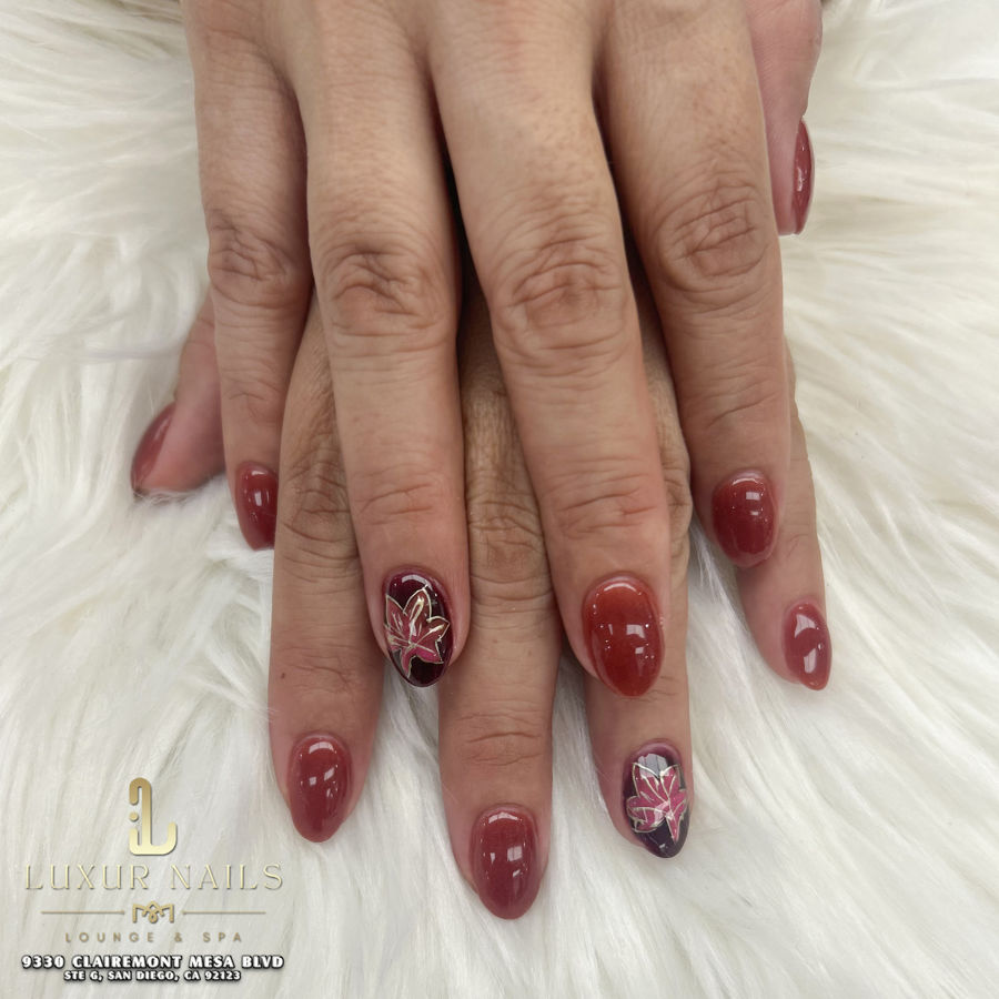 Fall Nails at Luxur Nails Lounge and Spa